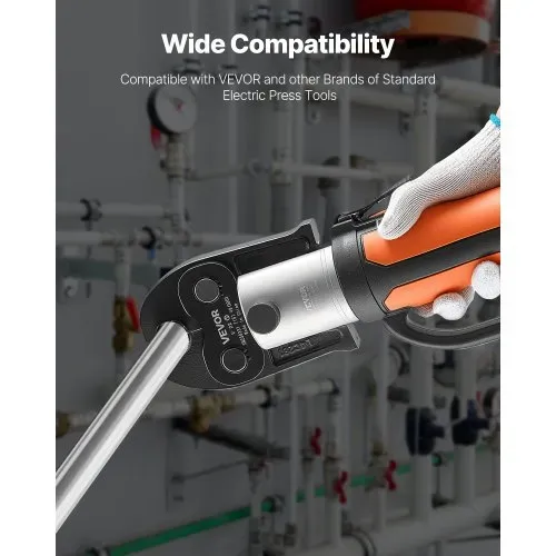 VEVOR V22 Pressbacke, 22 mm Presszange für V-Typ Edelstahlrohre, Crimpbacken aus Stahl, kompatibel mit Standard-Presswerkzeugen, ideal für Heizungs-, Lüftungs- und Klimasysteme, Gasleitungen – Bild 2