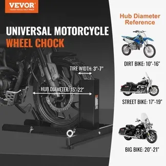 VEVOR Motorrad Vorderrad Unterlegkeil Motorrad Ständer 381–558,8 mm Einstellbar, Motorrad-Unterlegkeilständer Tragfähigkeit 816,5 kg, Geeignet für 76,2–203,2 mm Reifenbreite Vorne Paddock Ständer VEVOR Motorrad Vorderrad Unterlegkeil Motorrad Ständer 381–558,8 mm Einstellbar, Motorrad-Unterlegkeilständer Tragfähigkeit 816,5 kg, Geeignet für 76,2–203,2 mm Reifenbreite Vorne Paddock Ständer