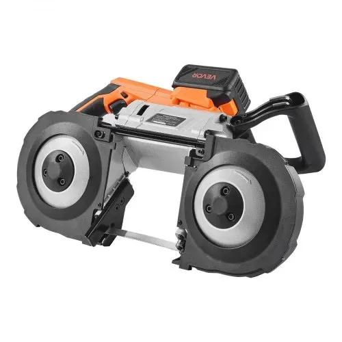 VEVOR 20 V Akku Bandsäge, 127x115mm Schnitttiefe, Metallbandsäge mit bürstenlosem Motor, 4000-mAh-Akku und Ladegerät, 0–120 m/min variable Drehzahl, zum Schneiden von Metall, Holz – Bild 10