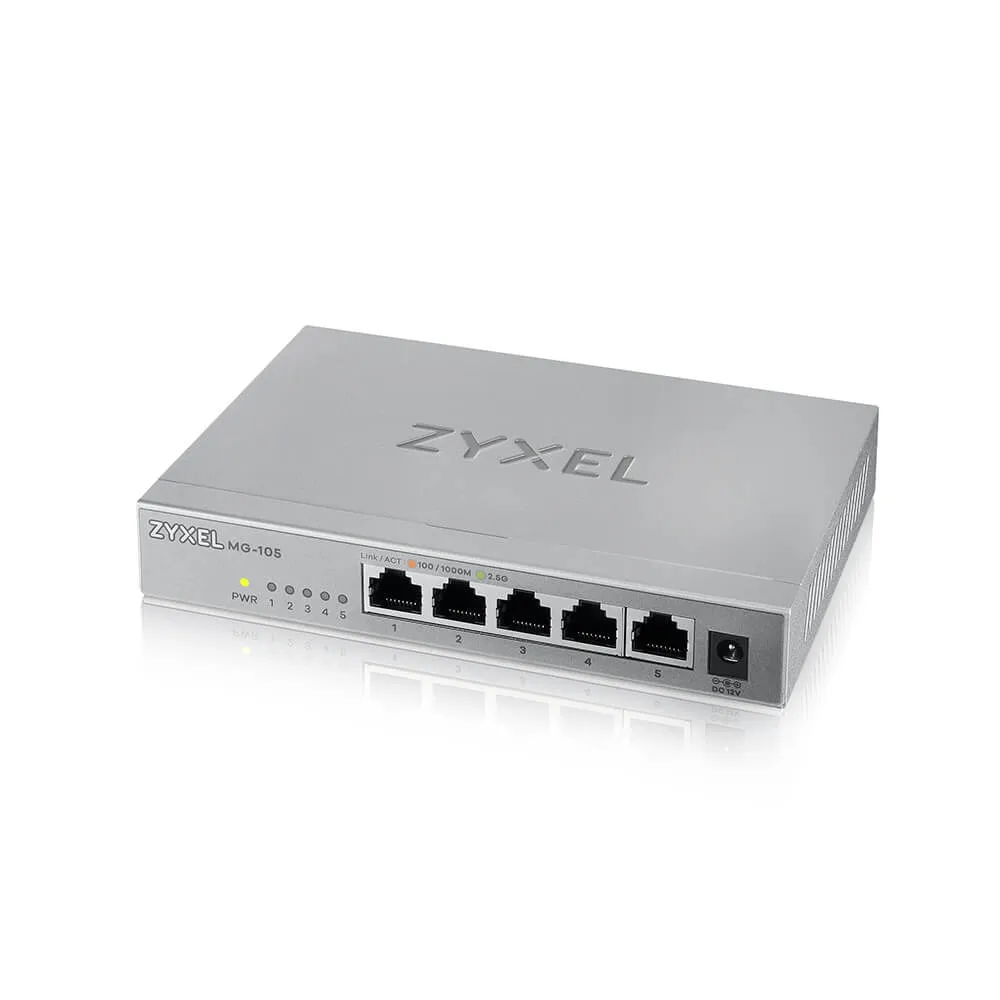 Zyxel XMG-105 Unmanaged 2.5G Ethernet (100/1000/2500) Grau – Bild 3