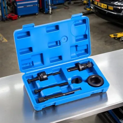 VEVOR Servolenkungspumpen Riemenscheiben Abzieher Einbauwerkzeugsatz, kompatibel mit Ford GM V6 VW Fahrzeugen, zum Entfernen und Einbauen von Servolenkungspumpen-Riemenscheiben – Bild 7