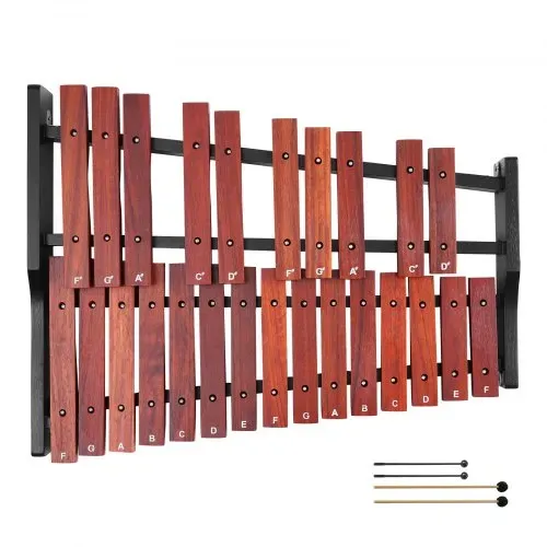 VEVOR Glockenspiel, 25 Noten, professionelles Xylophon-Schlaginstrument aus Holz, mit 4 Schlägeln, 1200D Oxford-Tragetasche, Ideal zum Musiklernen, Üben und Aufführen von Popsong – Bild 8