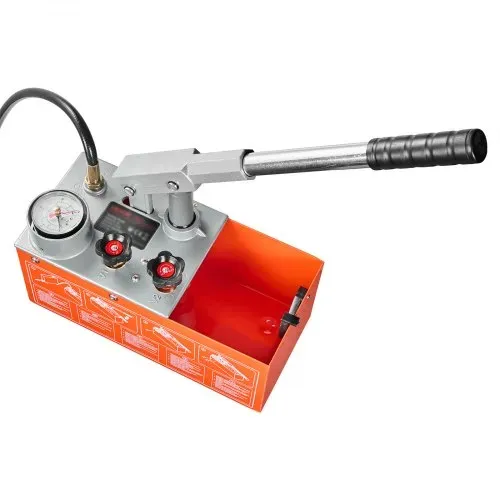 VEVOR Hydraulische Abdrückpumpe Druckprüfpumpe 6,06 L 0-30 bar Doppelventil, Handdruckpumpe mit Manometer und Tank, für Rohrleitungen, Wasserleitungen, Heizungen, Druck- und Leckprüfung – Bild 9