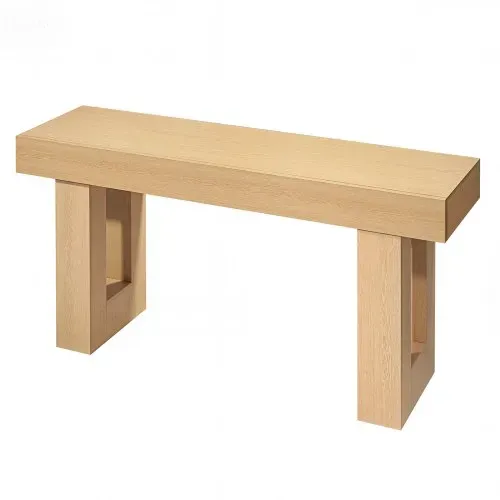 VEVOR Konsolentisch Sofatisch (160 x 35 x 85 cm / L x B x H), schmaler rechteckiger Eingangstisch aus Spanplatte für Flur Schlafzimmer Wohnzimmer Foyer, Flurtisch Beistelltisch Naturholz – Bild 10