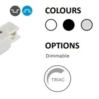 Powergear 3PH MITTEL-EINSPEISER, Weiß (Verbinder) Powergear 3PH MITTEL-EINSPEISER, Weiß (Verbinder)