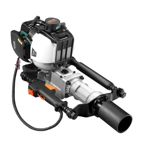 VEVOR 37,77 ccm Benzinbetriebener T-Pfostenrammer, 4-Takt-Zaunpfahlramme mit Benzinmotor, mit 2 Pfosten-Rammköpfen (55/70 mm), tragbarer 1000-W-Pfostenramme für Bauernhöfe, Ranchzäune, Straßenverbesserungen – Bild 9