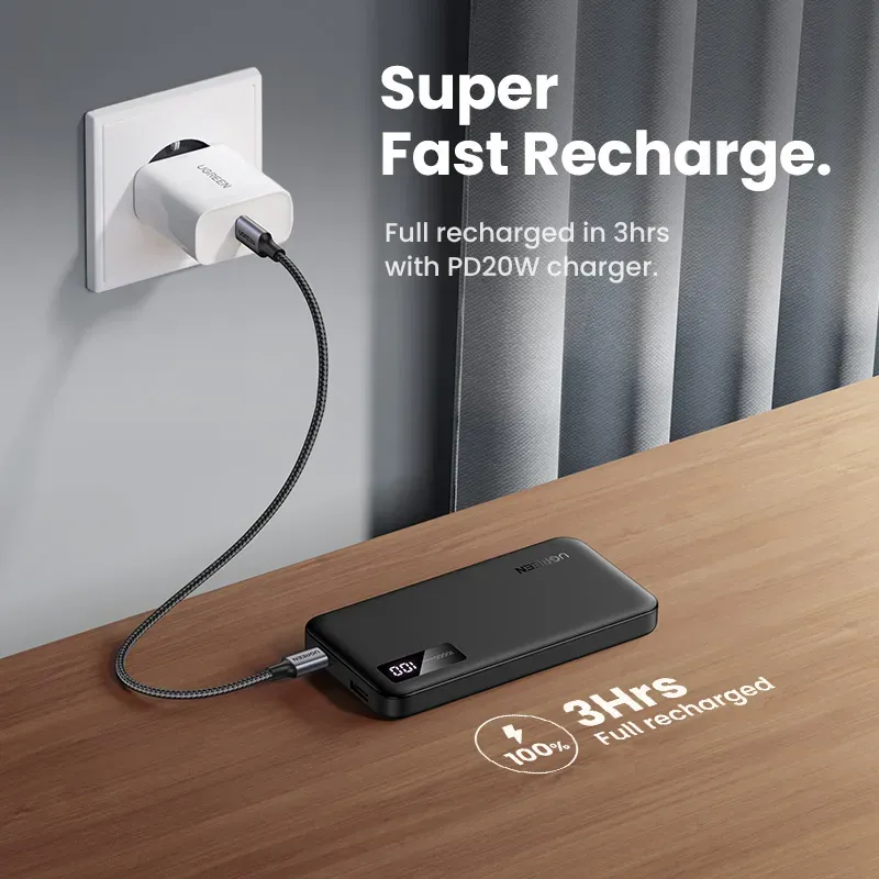 Ugreen 25742 Powerbank Lithium-Ion (Li-Ion) 10000 mAh Schwarz – Bild 5