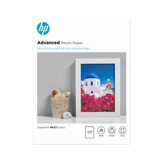 HP Advanced Fotopapier, glänzend, 250 g/m2, 13 x 18 cm (127 x 178 mm), 25 Blatt HP Advanced Fotopapier, glänzend, 250 g/m2, 13 x 18 cm (127 x 178 mm), 25 Blatt