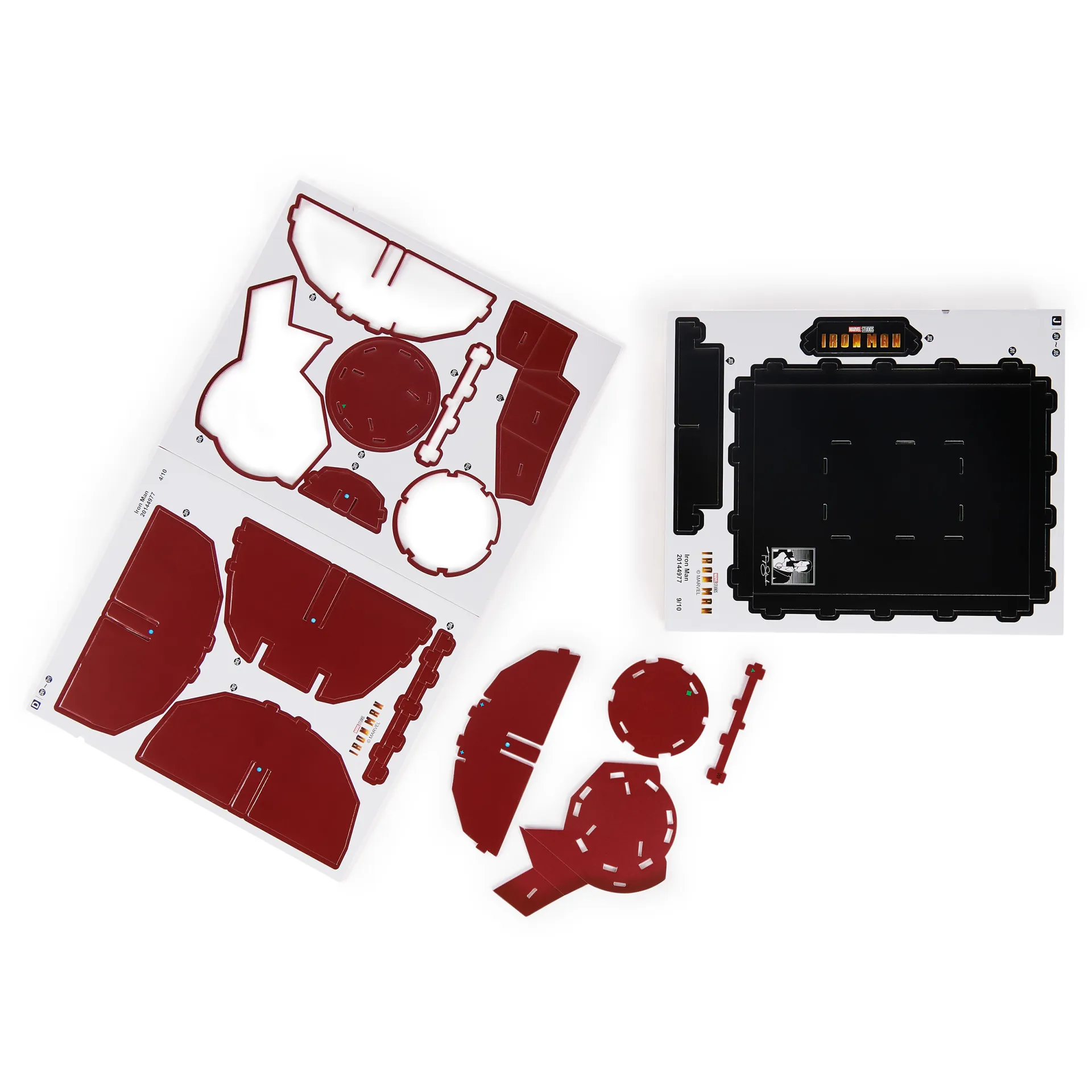 4D Build - Marvel Iron Man-Helm - detailreicher 3D-Modellbausatz aus hochwertigem Karton, 96 Teile, für alle Superhelden-Fans ab 12 Jahren – Bild 4