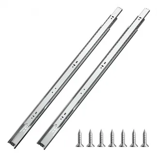 VEVOR Schubladenschienen, 600 mm, 10 Paar ausziehbare Schrankschienen mit Kugellager, 45 kg Tragkraft, robuste seitlich montierte Kommodenschubladenführungen, Schubladenschienen für den DIY-Ersatz VEVOR Schubladenschienen, 600 mm, 10 Paar ausziehbare Schrankschienen mit Kugellager, 45 kg Tragkraft, robuste seitlich montierte Kommodenschubladenführungen, Schubladenschienen für den DIY-Ersatz