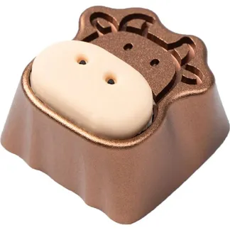 Cute Cows Aluminum Alloy Artisan Keycap, Tastenkappe Cute Cows Aluminum Alloy Artisan Keycap, Tastenkappe
