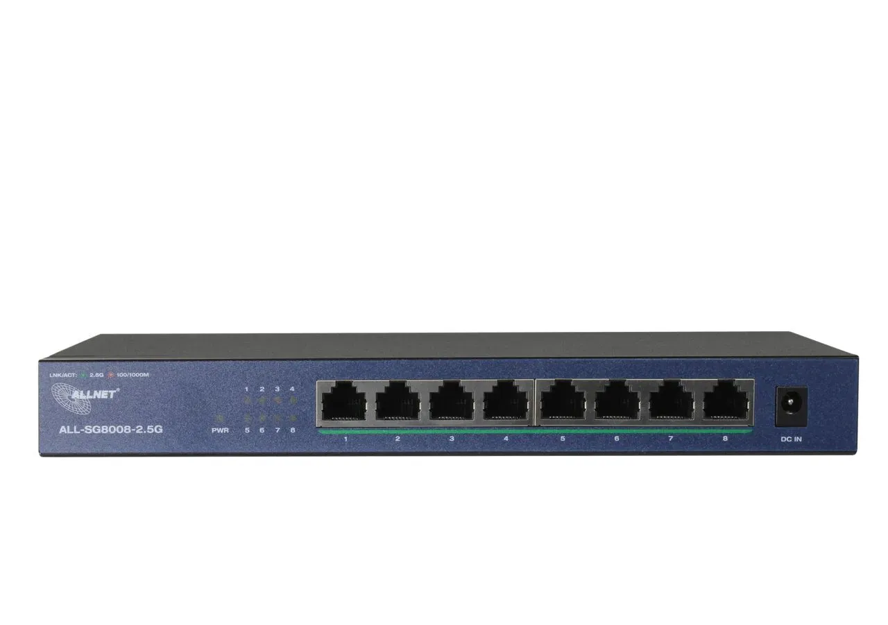 ALLNET Switch unmanaged Layer2 8 Port • 8x 2.5GbE • Lüfterlos • ALL-SG8008-2.5G – Bild 3