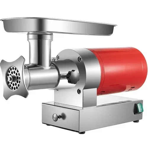 VEVOR elektrischer Fleischwolf 800 W Fleischwolf 300 kg/h, 180 U/min elektrischer Fleischwolf mit 2 Mahlplatten Wurstset, Fleischwolf für hohe Beanspruchung Fleischwolf kommerziell gewerblich – Bild 10