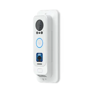 Ubiquiti G4 Doorbell Pro PoE Gang Box Mount • 25° angled wedge mounting • UACC-G4 Doorbell Pro PoE-Gang Box-White Ubiquiti G4 Doorbell Pro PoE Gang Box Mount • 25° angled wedge mounting • UACC-G4 Doorbell Pro PoE-Gang Box-White
