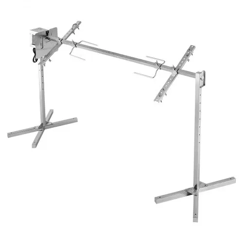 VEVOR Spanferkelgrill Lammgrill Spießbratengrill 1422,4 mm Rotisserie-Grill AC 220-240 V, 8-stufiges elektrisches Rotisserie-Grill-Set mit 60 kg Tragkraft, 38 W Motor Grillset für Partys – Bild 10