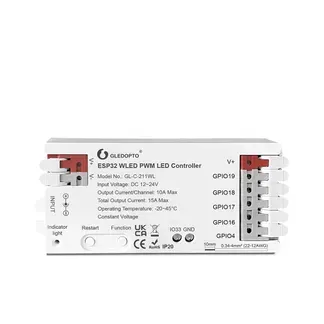 Synergy 21 LED Serie EOS 55 WLED Controller ESP32 PWM 5in1 12/24V Synergy 21 LED Serie EOS 55 WLED Controller ESP32 PWM 5in1 12/24V