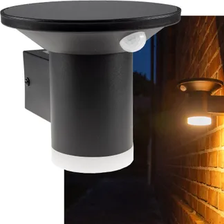 LED Solar Wandleuchte „SWL-AS500“ IP44, warmweiß 3000K, PIR Sensor LED Solar Wandleuchte „SWL-AS500“ IP44, warmweiß 3000K, PIR Sensor