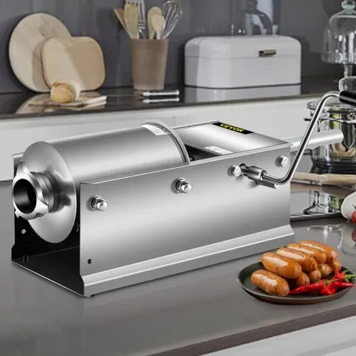 VEVOR Wurstfüller 3L Fleischwölfe Wurstmaschine Wurstfüllmaschine Horizontal Edelstahl Wurstspritze – Bild 7
