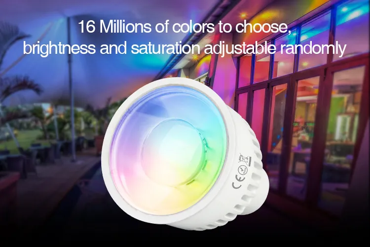 MiBoxer FUT106 LED Retrofit GU10 6W RGB-WW (RGB-CCT) Spot – Bild 5