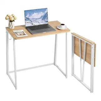 VEVOR kleiner Klappschreibtisch Schreibtisch faltbar 80 x 48 cm (Tischplatte), platzsparender Computertisch mit Aufbewahrungshaken, Bürotisch mit 68 kg Tragkraft Eiche für kompakte Räume Homeoffice VEVOR kleiner Klappschreibtisch Schreibtisch faltbar 80 x 48 cm (Tischplatte), platzsparender Computertisch mit Aufbewahrungshaken, Bürotisch mit 68 kg Tragkraft Eiche für kompakte Räume Homeoffice