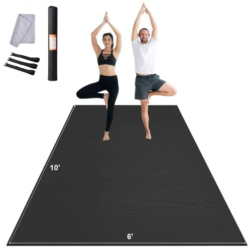 VEVOR Trainingsmatte, rutschfeste, hochdichte Premium-Yogamatte, Trainings-Yogamatte für Männer und Frauen, Fitness- und Trainingsmatte mit Tasche und Tragegurt, für alle Arten von Heim-Yoga, Pilates und Bodentraining (3 x 1,8 m) VEVOR Trainingsmatte, rutschfeste, hochdichte Premium-Yogamatte, Trainings-Yogamatte für Männer und Frauen, Fitness- und Trainingsmatte mit Tasche und Tragegurt, für alle Arten von Heim-Yoga, Pilates und Bodentraining (3 x 1,8 m)