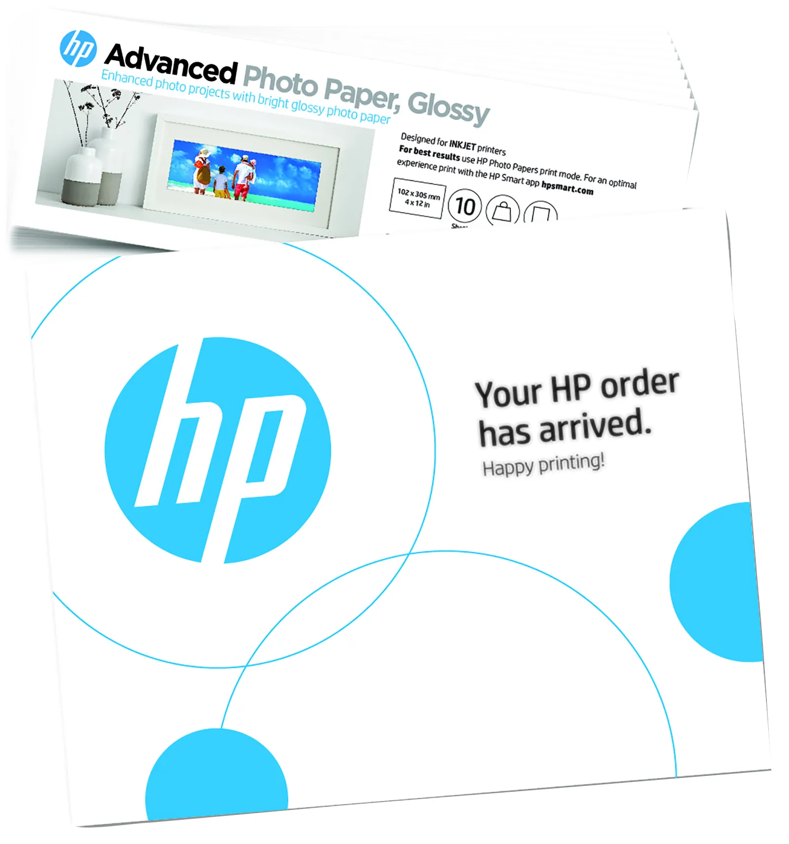 HP Advanced Fotopapier, glänzend, 29,48 kg, 101 x 305 mm (4 x 12 Zoll), 10 Blatt HP Advanced Fotopapier, glänzend, 29,48 kg, 101 x 305 mm (4 x 12 Zoll), 10 Blatt