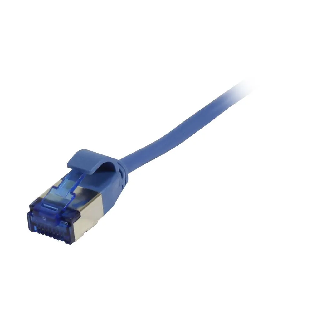 Patchkabel RJ45, CAT6A 500Mhz, 0.25m, blau, U/FTP, slimline rund d=3,8mm, TPE(Superflex), AWG32, Synergy 21 Patchkabel RJ45, CAT6A 500Mhz, 0.25m, blau, U/FTP, slimline rund d=3,8mm, TPE(Superflex), AWG32, Synergy 21