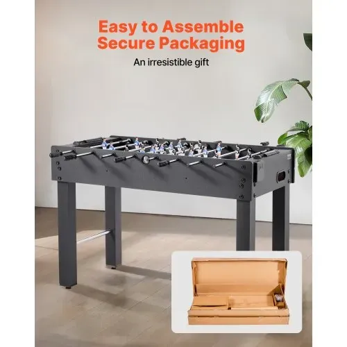 VEVOR Tischfußballtisch in Standardgröße (1212 x 610 x 838 mm), Indoor-Kickertisch für Zuhause, Familie und Spielzimmer, langlebiges Set, inkl. 2 Bällen & Punktezähler & 2 Getränkehaltern – Bild 5