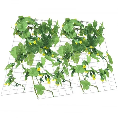 VEVOR Rankhilfe, 90x140cm, faltbares Gurkenspalier-Set mit Pflanzenklammern, Kletterhilfe für Hochbeet, Spalier, Pflanzenwachstumsstütze für den Außenbereich für Tomaten, Kürbisse, Gemüse – Bild 9