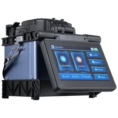 VEVOR Glasfaser-Schweißgerät mit 6 Motoren, Kernausrichtung, Spleißgerät, 6 s Spleißen & 13 s Aufheizen, Fusionsspleißgerät mit 5-Zoll-Touchscreen, 3-in-1-Faserhalter, 7800 mAh Akku für SM MM DS NZDS – Bild 10
