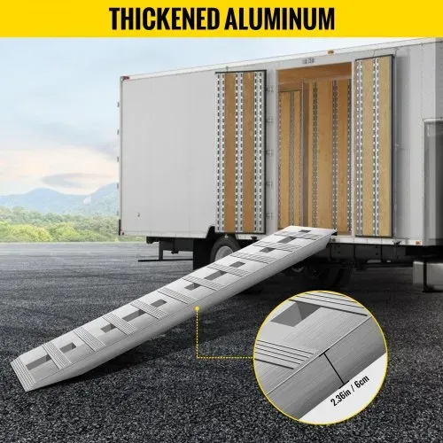 VEVOR 1520 x 305 mm Aluminiumrampen 2 Stk. ATV-Rampen Laderampen 2722 kg Kapazität Bis zu 406 mm Ladehöhe – Bild 4