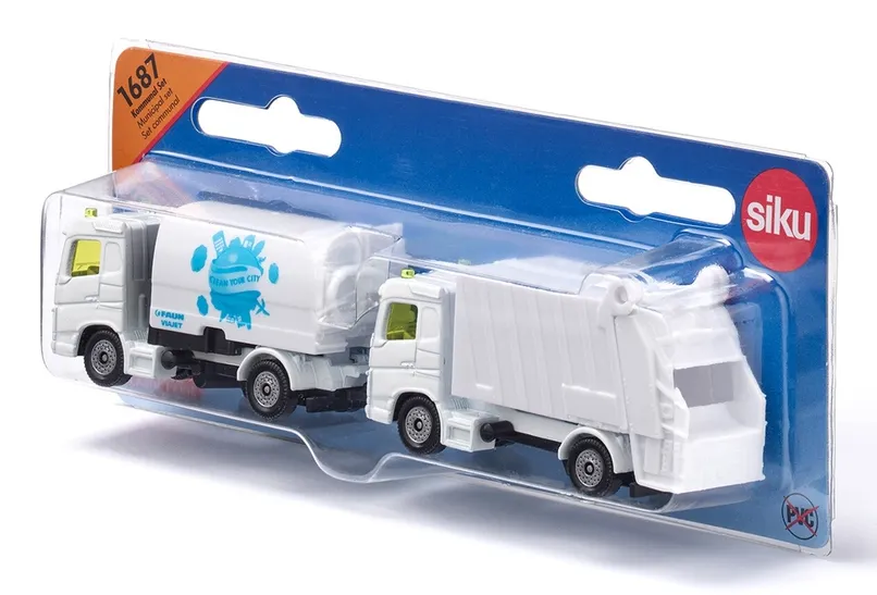 Siku Kommunal Set Kehrmaschine und Müllwagen – Bild 5