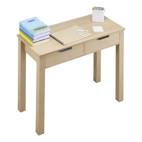 VEVOR kleiner Schreibtisch mit Schublade, Schreibtisch für Schlafzimmer, einfacher Arbeitstisch aus Holz zum Zeichnen, Lesen, rechteckiger Arbeitstisch aus MDF mit Regal für Büro Arbeitszimmer VEVOR kleiner Schreibtisch mit Schublade, Schreibtisch für Schlafzimmer, einfacher Arbeitstisch aus Holz zum Zeichnen, Lesen, rechteckiger Arbeitstisch aus MDF mit Regal für Büro Arbeitszimmer