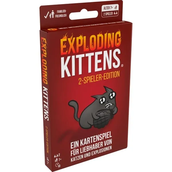 Exploding Kittens - 2-Spieler-Edition, Kartenspiel - DATshop
