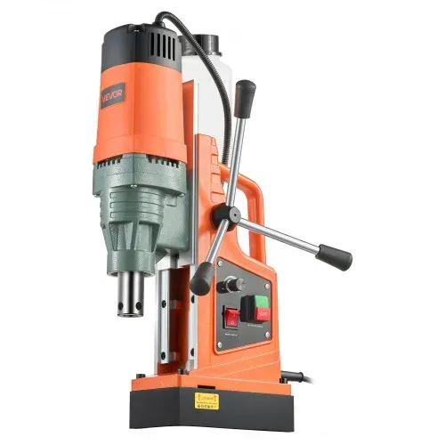VEVOR Magnetbohrmaschine, 1550-W-Motor, Magnetbohrer 50 mm Kernbohrdurchmesser, 13000 N Magnetkraft, Drehzahlregelung 0–550 U/min, Kernbohrmaschine für Metalloberflächen, Heimwerkerbedarf – Bild 8