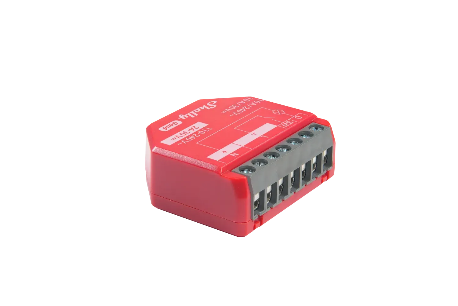 Shelly · Unterputz · „1PM Gen4“ · Relais · max 16A · 1 Kanal · Messfunktion · WLAN · Matter · Zigbee · Bluetooth Shelly · Unterputz · „1PM Gen4“ · Relais · max 16A · 1 Kanal · Messfunktion · WLAN · Matter · Zigbee · Bluetooth