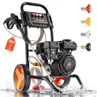 VEVOR Benzin-Hochdruckreiniger, 200 bar, Terrassenreiniger Stehend, Aluminiumpumpe mit Spritzpistole Lanze, 4 Düsen, Reinigungsmaschine für Autos, Zäune, Einfahrten, Häuser, Terrassen & Gartenmöbel VEVOR Benzin-Hochdruckreiniger, 200 bar, Terrassenreiniger Stehend, Aluminiumpumpe mit Spritzpistole Lanze, 4 Düsen, Reinigungsmaschine für Autos, Zäune, Einfahrten, Häuser, Terrassen & Gartenmöbel
