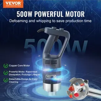 VEVOR Kommerzieller Stabmixer, 500 W Hochleistungs-Handmixer, 16 Zoll stufenloser Mixer mit variabler Geschwindigkeit und Edelstahlklinge, tragbarer Mehrzweckmixer für Suppen, Saucen, Kartoffelpüree, Sahne VEVOR Kommerzieller Stabmixer, 500 W Hochleistungs-Handmixer, 16 Zoll stufenloser Mixer mit variabler Geschwindigkeit und Edelstahlklinge, tragbarer Mehrzweckmixer für Suppen, Saucen, Kartoffelpüree, Sahne