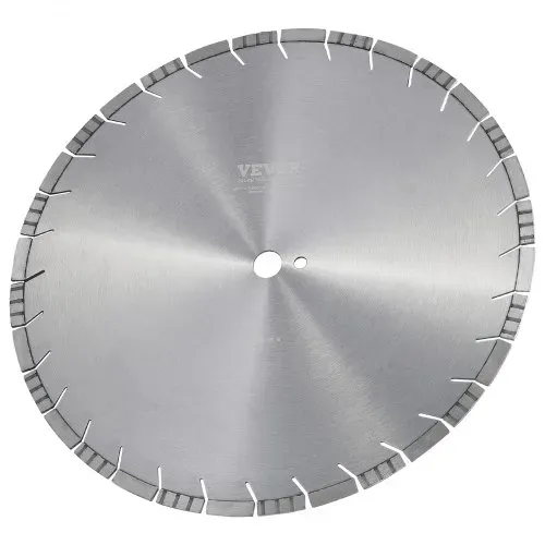 VEVOR Diamantsägeblatt Betonsägeblatt 45 cm für Nass- oder Trockenarbeiten, 12 mm Diamantsegmentsägeblatt mit schrägen Zähnen, Mittellochdurchmesser 25,4 mm, für Beton, Zementplatten, Fliesen, Ziegel – Bild 8