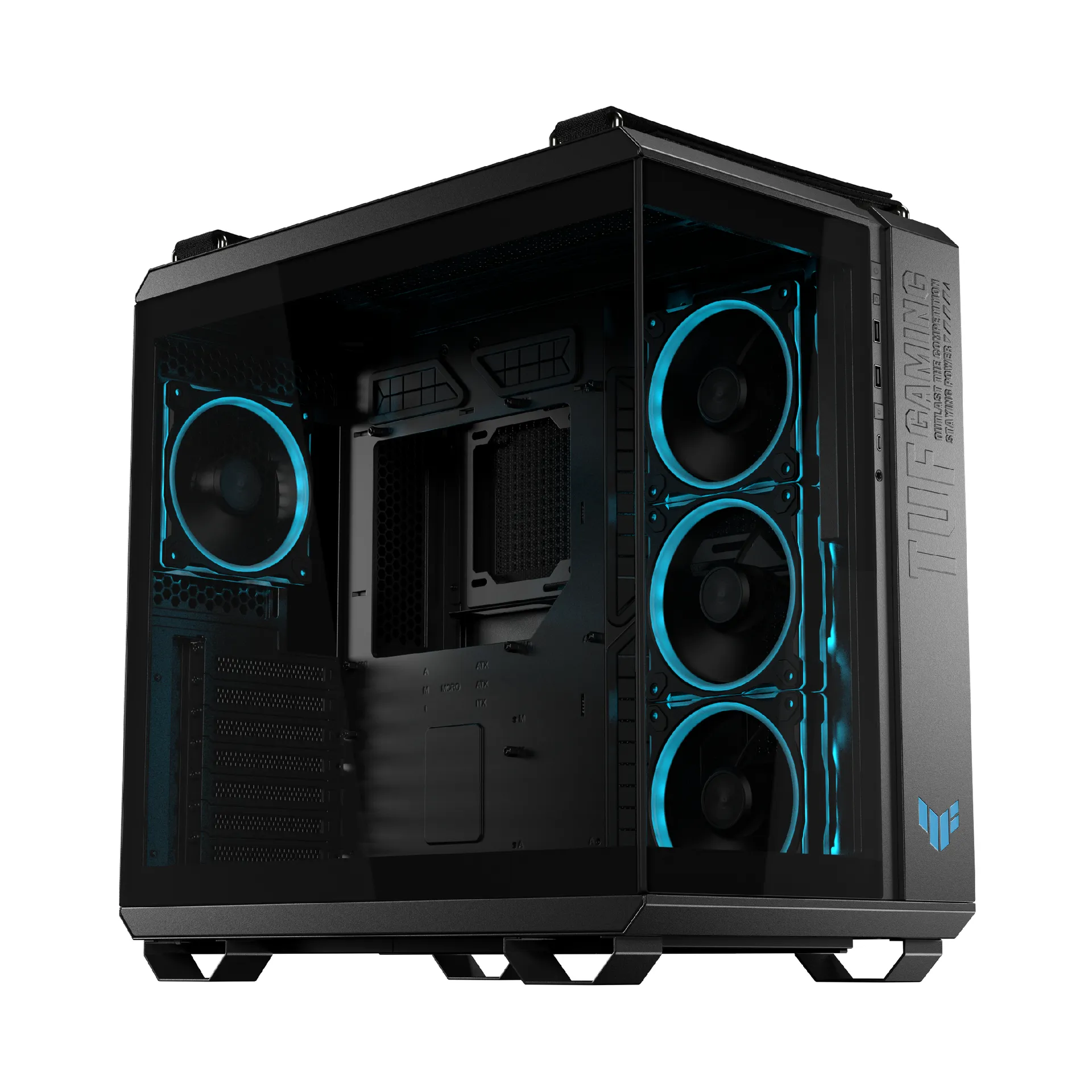 ASUS TUF GAMING GT502 Horizon TG ARGB Black Midi Tower Schwarz – Bild 4