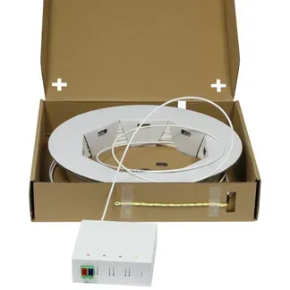 LWL-FTTH Compact Box vorkonfektioniert, 2xLC/APC -> open End, 20m, 9/125u, G.657.A2, 2-Faser, OD=2.2mm, Synergy 21 LWL-FTTH Compact Box vorkonfektioniert, 2xLC/APC -> open End, 20m, 9/125u, G.657.A2, 2-Faser, OD=2.2mm, Synergy 21