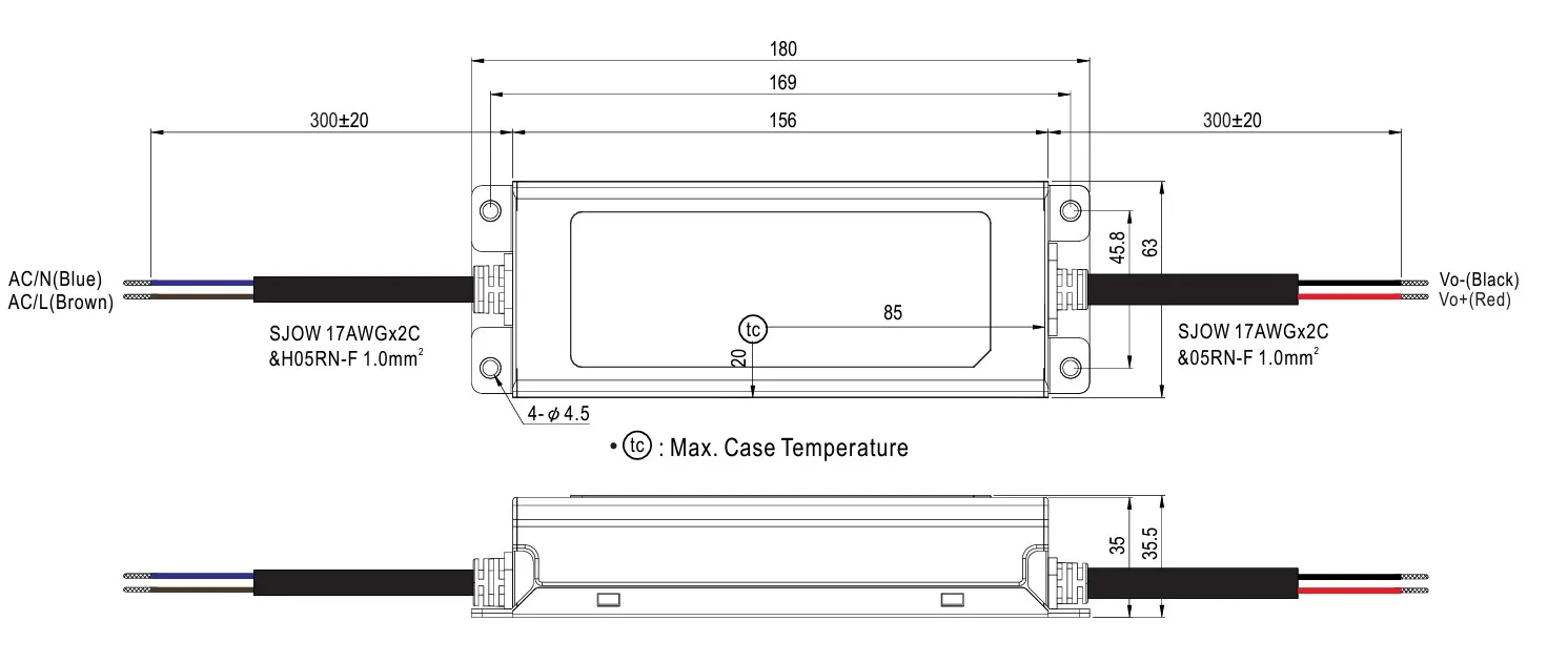 MEAN WELL Netzteil - 48V 75W IP67 – Bild 2