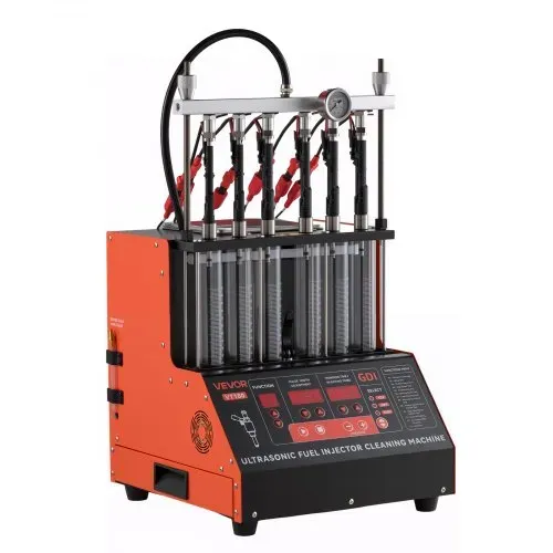 VEVOR Einspritzdüsenreiniger-Tester 9 Testmodi, 6-Zylinder-Ultraschallreinigungsgerät 28 kHz, Einstellbar auf 12/70/120 V für EFI/FSI/GDI, Einspritzdüsenreiniger mit Ablassventil für Auto – Bild 10