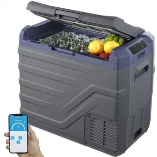 VEVOR Autokühlschrank, 12-Volt-Autokühlschrank, 45-l-Einzelzonen-Tragbarer Gefrierschrank mit eingebautem Licht, -20 °C bis 20 °C, 12/24 V DC und 100–240 V AC Kompressorkühler für Outdoor, Camping, Wohnmobil VEVOR Autokühlschrank, 12-Volt-Autokühlschrank, 45-l-Einzelzonen-Tragbarer Gefrierschrank mit eingebautem Licht, -20 °C bis 20 °C, 12/24 V DC und 100–240 V AC Kompressorkühler für Outdoor, Camping, Wohnmobil
