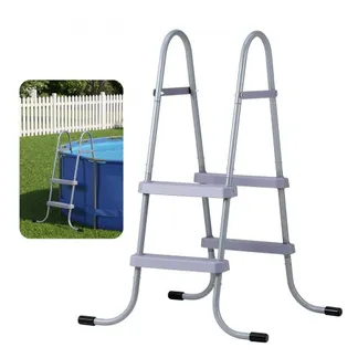VEVOR Poolleiter Kohlenstoffstahl 136 kg Tragkraft, Einstiegsleiter A-Rahmen, Sicherheitsleiter für Aufstellpools mit 838 mm Pooltiefe, Einstiegshilfe mit Rutschfesten 2 Stufen, Grau VEVOR Poolleiter Kohlenstoffstahl 136 kg Tragkraft, Einstiegsleiter A-Rahmen, Sicherheitsleiter für Aufstellpools mit 838 mm Pooltiefe, Einstiegshilfe mit Rutschfesten 2 Stufen, Grau