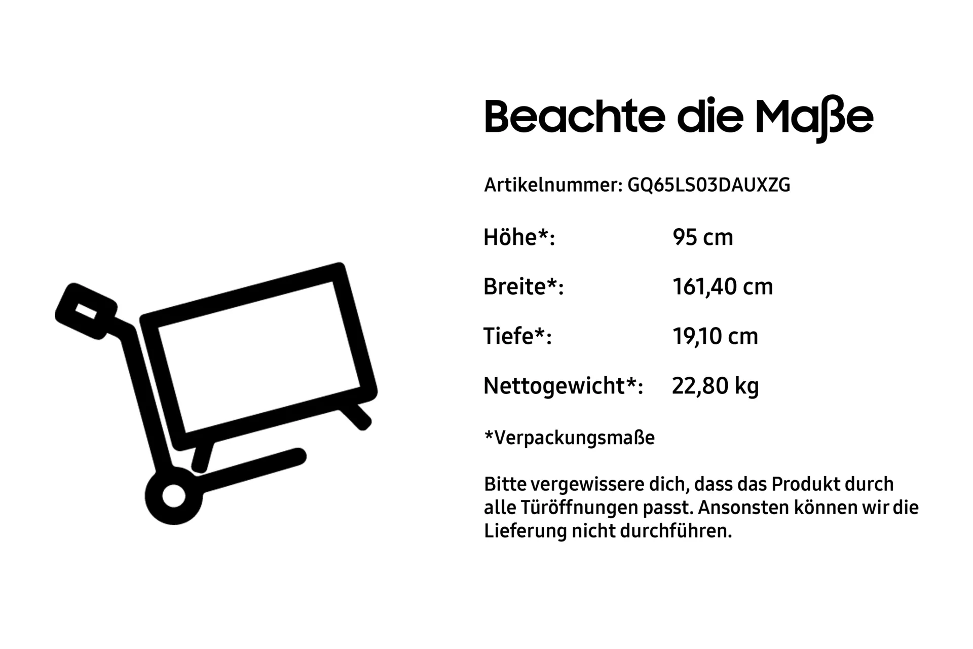 Samsung The Frame 65" LS03D QLED 4K Art Mode Tizen OS™ Smart TV (2024) – Bild 3