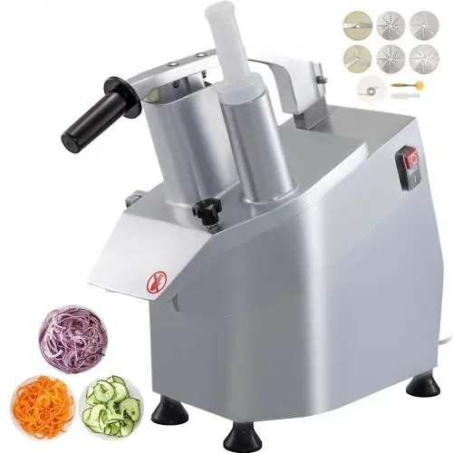VEVOR Gemüseschneider elektrisch 550W Gemüseschneidemaschine mit 6 Schneidscheiben effizienter Motor Aufschnittmaschine für Gemüse Obst oder Käse kommerziell VEVOR Gemüseschneider elektrisch 550W Gemüseschneidemaschine mit 6 Schneidscheiben effizienter Motor Aufschnittmaschine für Gemüse Obst oder Käse kommerziell