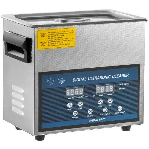 VEVOR Ultraschallreiniger 6L, Ultraschall Reinigungsgerät 220V, Zweifrequenz-Ultraschallreiniger Edelstahl, Digitaler Ultraschallreiniger, Ultraschallreinigungsgerät mit LED-Anzeige 28 kHz und 40 kHz – Bild 10