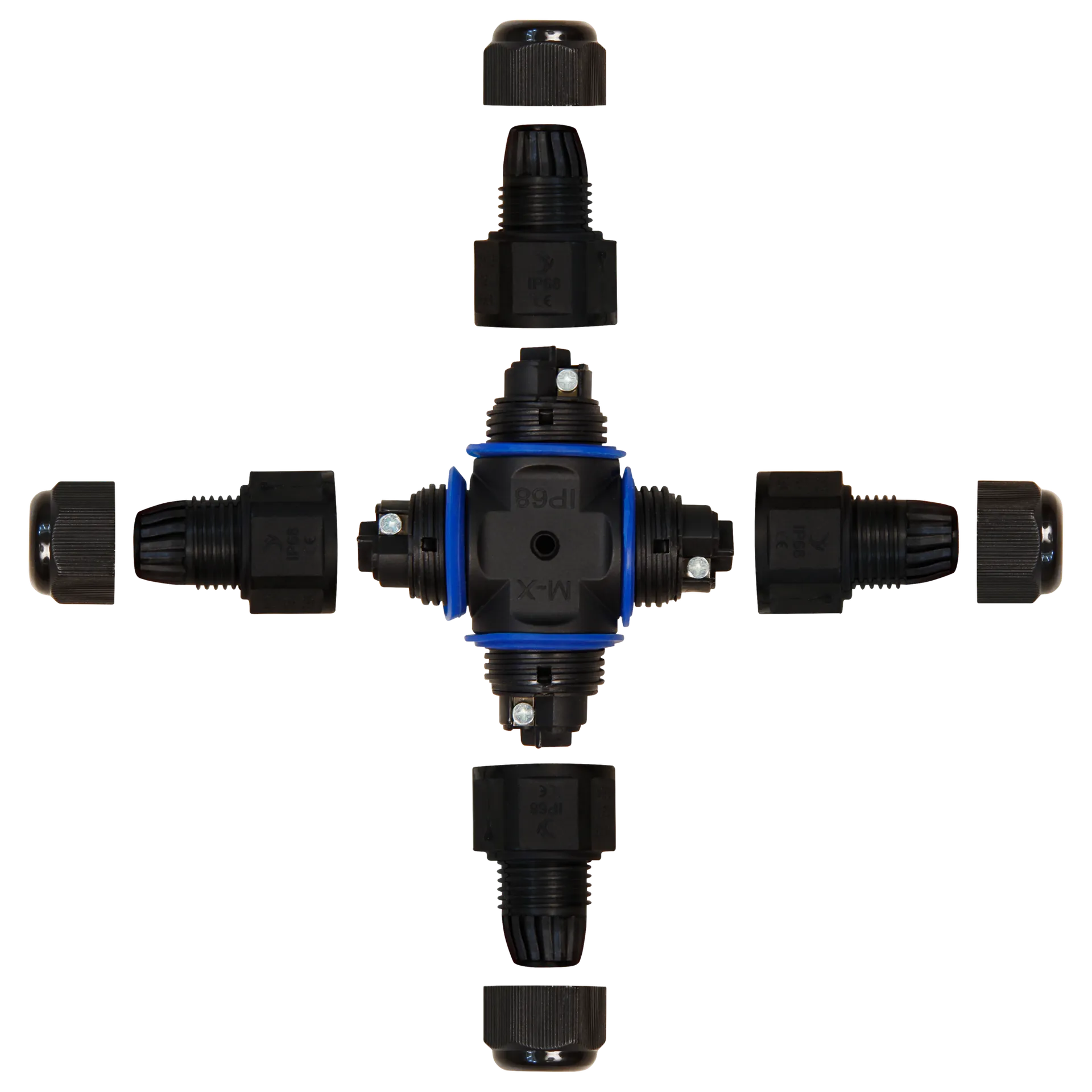 Kabelverbinder McPower, 97x97mm, IP68 - wasserdicht, 230V, 3-polig – Bild 2