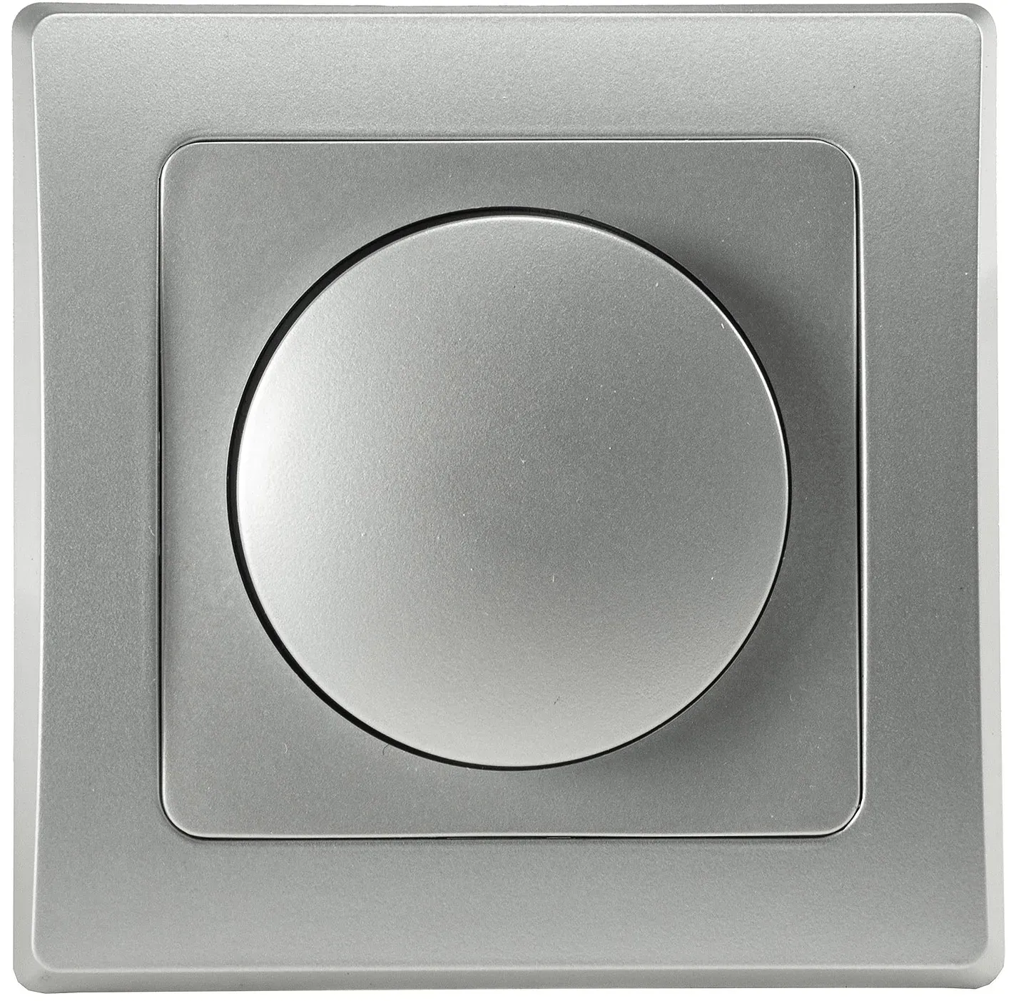 DELPHI Dimmer für LED Lampen 250V~/ 3-60W, inkl. Rahmen, UP, silber DELPHI Dimmer für LED Lampen 250V~/ 3-60W, inkl. Rahmen, UP, silber